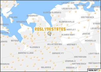 map of Roslyn Estates