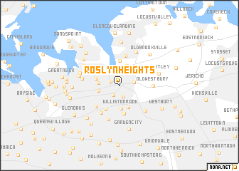 map of Roslyn Heights