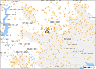 map of Roslyn