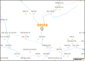 map of Rosna