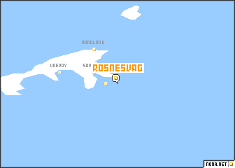 map of Røsnesvåg