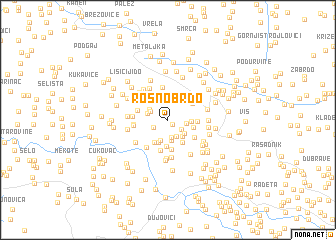 map of Rosno Brdo