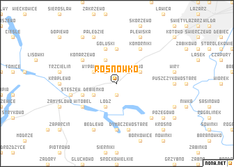 map of Rosnówko
