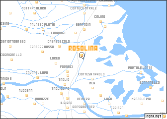 map of Rosolina