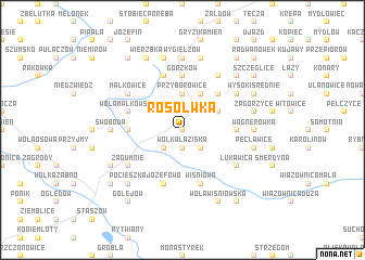 map of Rosołwka