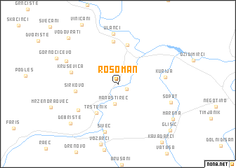 map of Rosoman