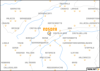 map of Rosora