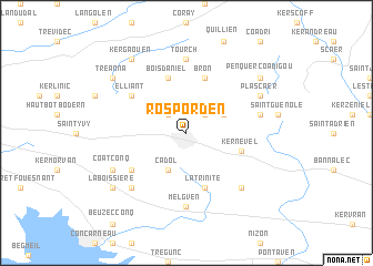 map of Rosporden
