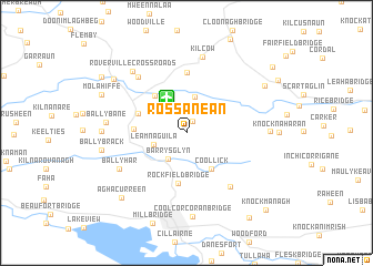 map of Rossanean