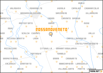 map of Rossano Veneto