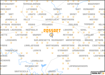 map of Rossart