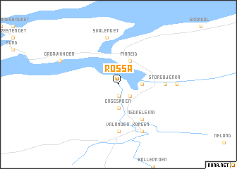 map of Røsså