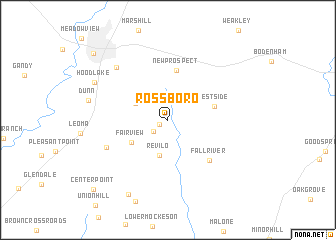 map of Rossboro