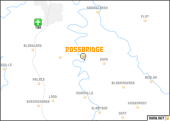 map of Ross Bridge