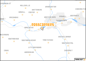 map of Ross Corners