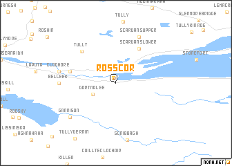 map of Rosscor