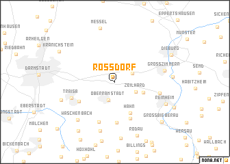 map of Roßdorf