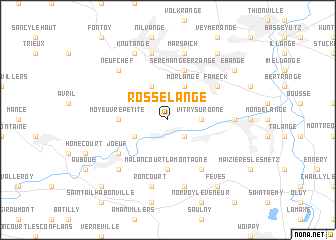 map of Rosselange