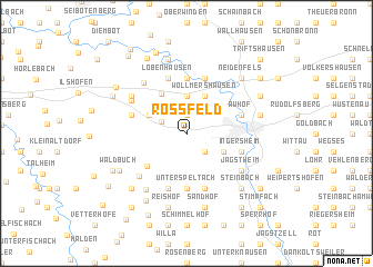 map of Roßfeld