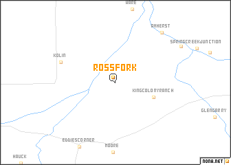 map of Ross Fork