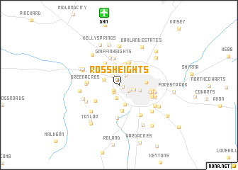 map of Ross Heights