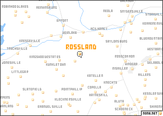 map of Rossland