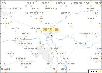 map of Roßlau