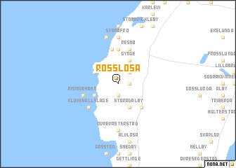 map of Rösslösa
