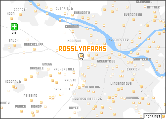 map of Rosslyn Farms