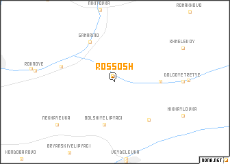 map of Rossosh\