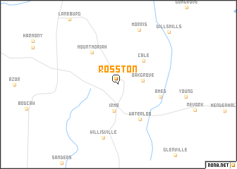 map of Rosston