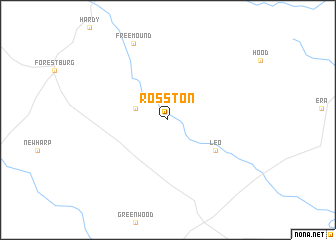 Rosston (United States - USA) map - nona.net