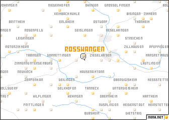 map of Roßwangen