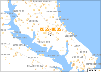 map of Ross Woods