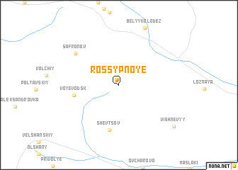 map of Rossypnoye