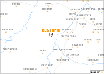 map of Rostamān