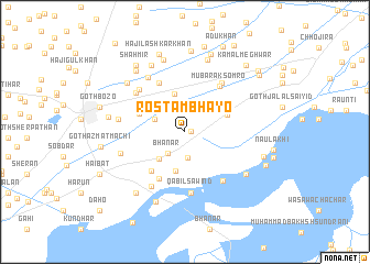 map of Rostam Bhayo