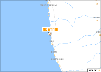 map of Rostamī