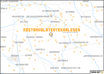 map of Rostam Kalāteh-ye Khāleşeh