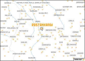 map of Rostam Kandī
