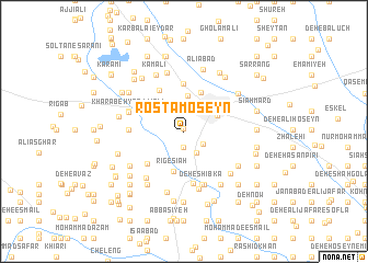 map of Rostam \