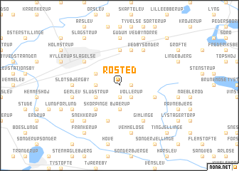 map of Rosted