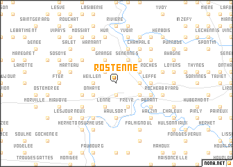 map of Rostenne
