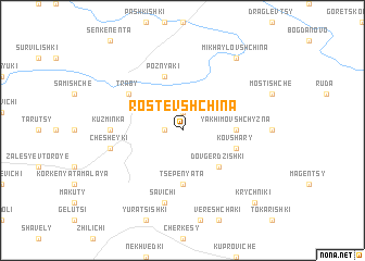 map of Rostevshchina