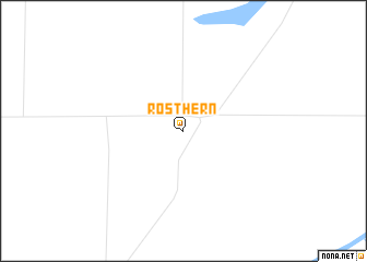 map of Rosthern