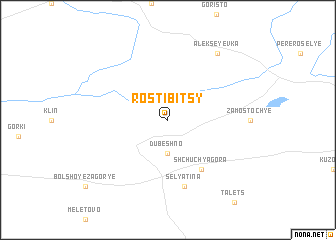 map of Rostibitsy