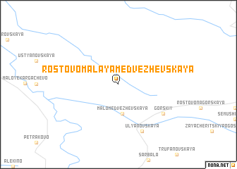 map of Rostovo-Malaya Medvezhevskaya