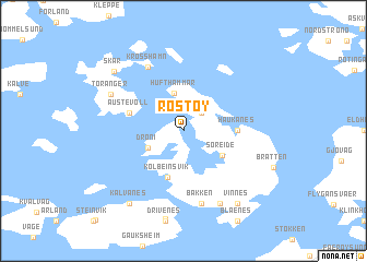 map of Rostøy