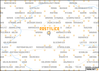 map of Rostylice