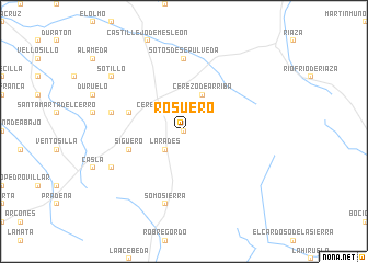 map of Rosuero